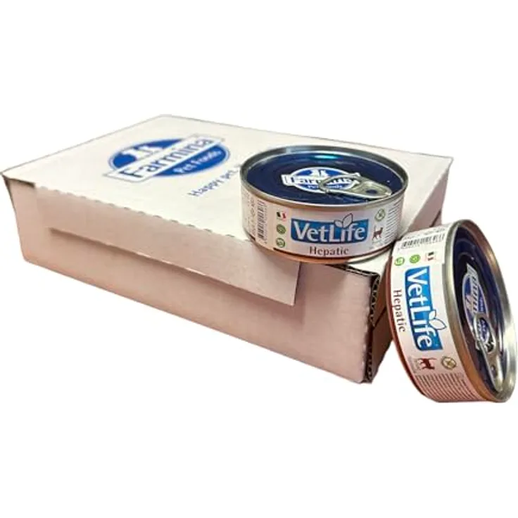 Farmina Vet Life Hepatic, Katzen-Nassfutter zur Unterstützung der Leberfunktion, 12 x 85 g