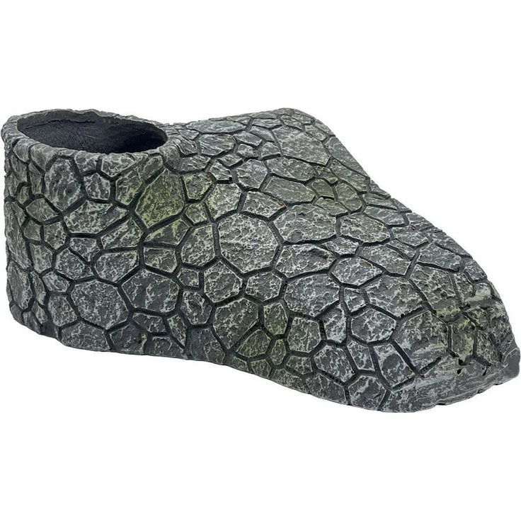 HOBBY Aquariendeko Cracked Rock Cave 2, realistische Steinstruktur, 19 x 14 x 8 cm für Aquarium und Terrarium