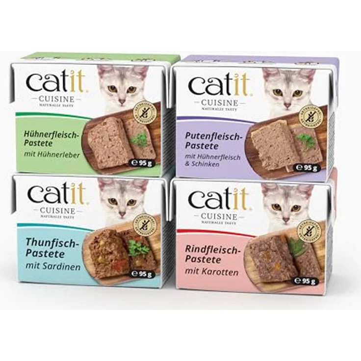 Catit Cuisine Pastete mit Thunfisch und Sardinen, Premium Nassfutter für Katzen, Alleinfuttermittel, getreidefrei, 95g, hoher Fischanteil – Bild 3