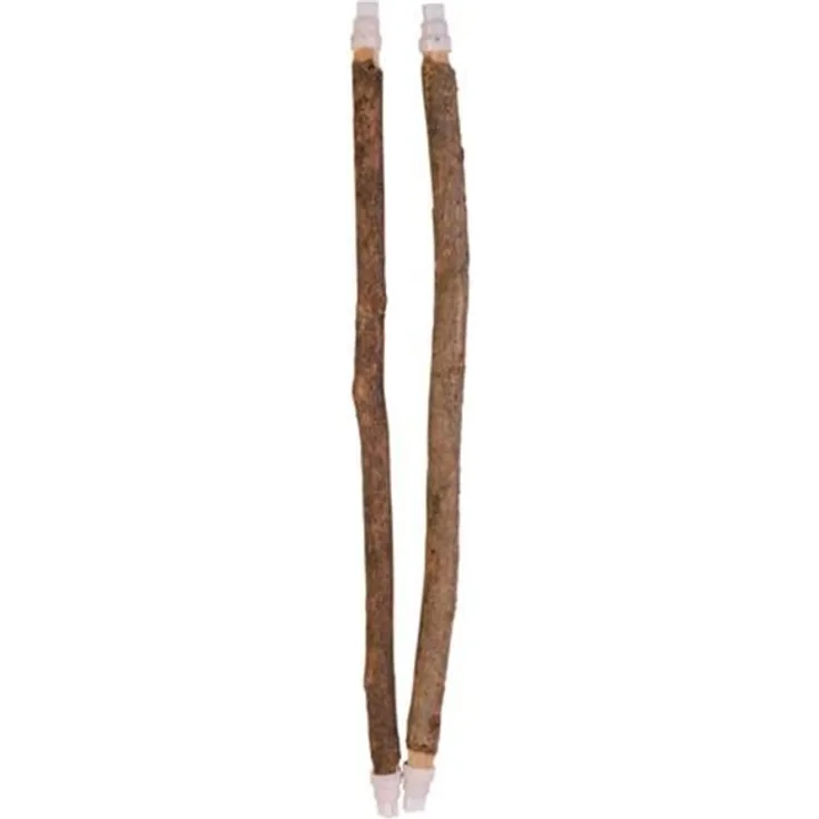 Trixie Set Bark Wood Perches, 35 cm, ø 10-12 mm, 2 Stück, für Vogelspielzeuge