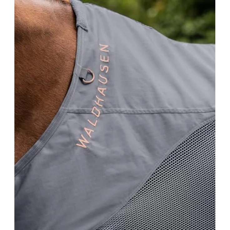 WALDHAUSEN Regen-Fliegendecke Comfort, atmungsaktive Insektenschutzdecke aus luftdurchlässigem Mesh, 155 cm, grau – Bild 2