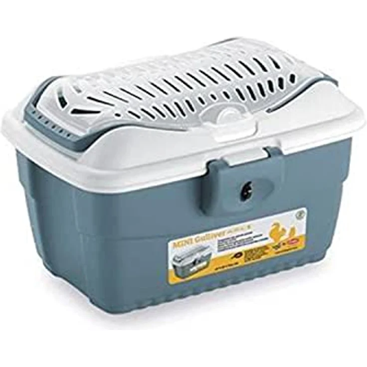 Kerbl Mini Gulliver Transportbox für Kleintiere blau 40x30x24cm 81776 – Bild 2