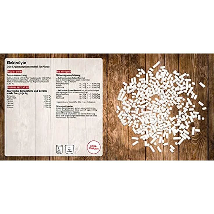 marstall Premium-Pferdefutter Elektrolyte, pelletiertes Diätfuttermittel mit organischem Magnesium, 3 kg Packung – Bild 2