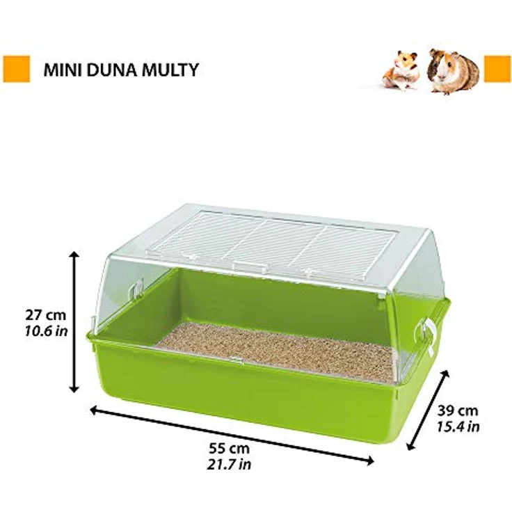 Ferplast Hamsterkäfig, Mäusekäfig MINI DUNA MULTY und Kleintiere, aus Kunstoff, 55 x 39 x h 27 cm – Bild 3