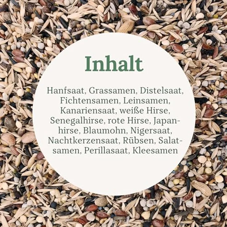 Orni Zeisig 5kg, Hochwertiges Vogelfutter für Zeisige, Mischung aus natürlichen Samen und Körnern, deutsche Herstellung – Bild 4