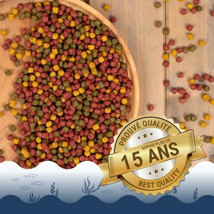 Lyra Pond® 2 x 10 L Pond Allround Koi Mix, proteinreiches Fischfutter mit Astaxanthin für kräftige Farben, artgerecht für Teichfische – Bild 3