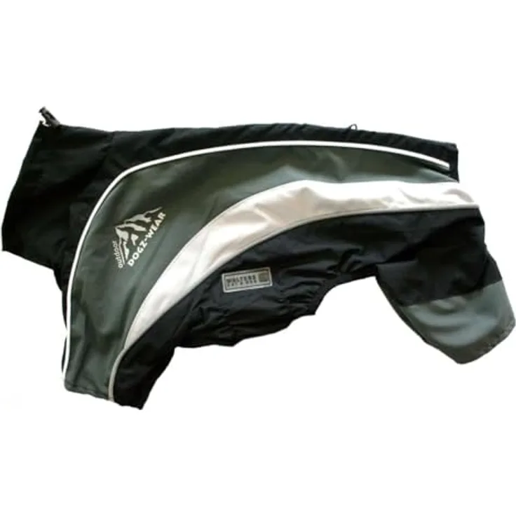 Wolters Hundeoverall Regenanzug Dogz Wear schwarz/grau, wasserdicht und atmungsaktiv