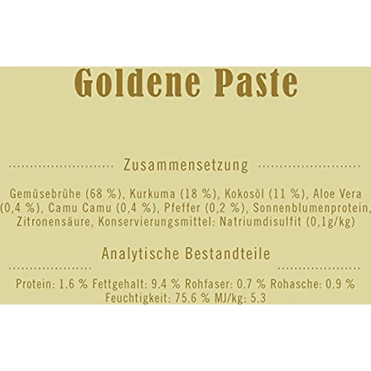 Terra Canis Goldene-Paste mit Kurkuma & Kokosöl, 250ml I Immunstärkende Hunde-Nahrungsergänzung mit Antioxidativwirkung & Glutenfrei – Bild 3