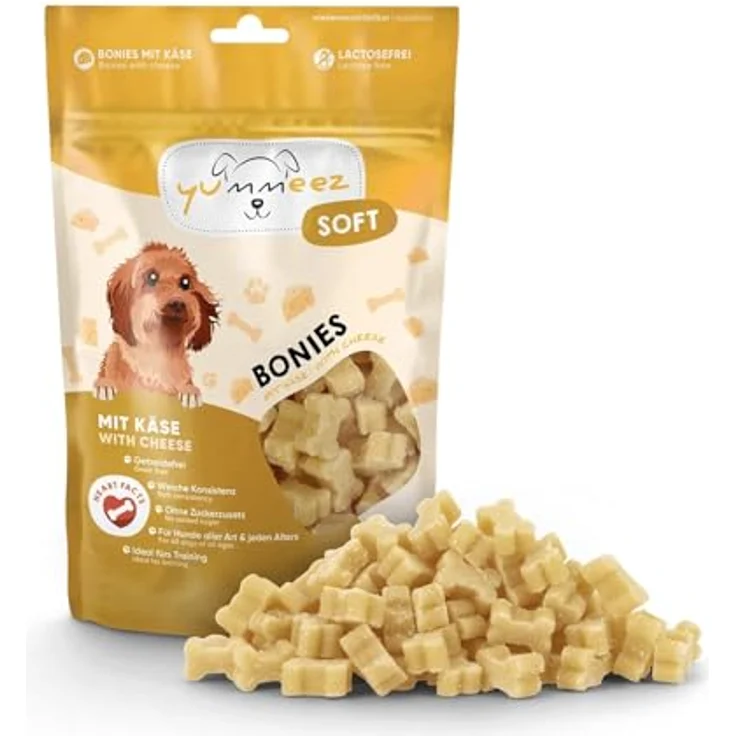 Yummeez SOFT BONIES, Hundesnack mit Käse, getreide- und laktosefrei, 165g – Bild 3