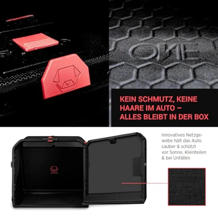 4pets 1ONE1 Origami Hundetransportbox, faltbar, sichere Hundebox fürs Auto, 4 Größen (S, M, L, XL) – Bild 7