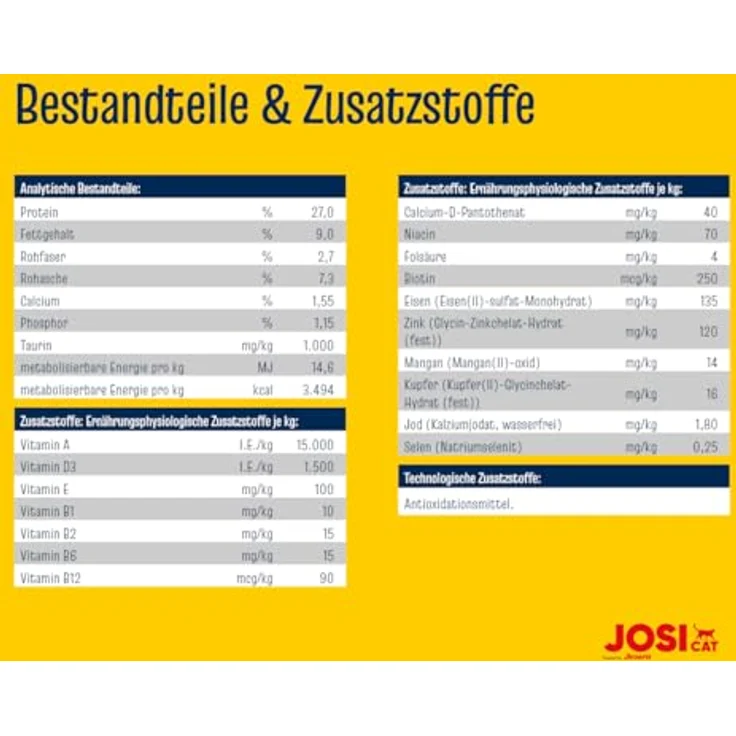 JosiCat Crispy Duck, Premium Trockenfutter für Katzen, 10 kg, mit köstlicher Ente & wertvollen Fettsäuren, Alleinfuttermittel, Made in Germany – Bild 4