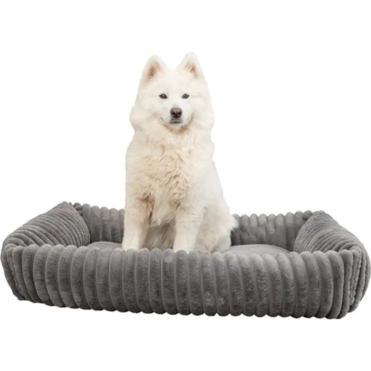 TRIXIE Tierbett Bett Lonni grau für Katzen, waschbarer Bezug, rutschfester Boden – Bild 3