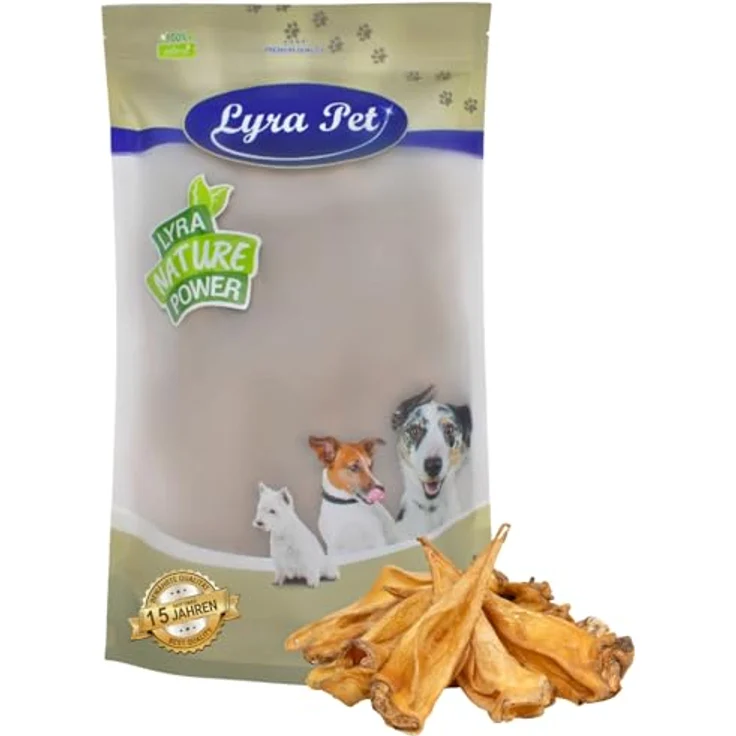 Lyra Pet® Rinderohren, getrocknet, 3 kg, naturbelassener Kausnack für Hunde, zahnreinigend und eiweißreich – Bild 1