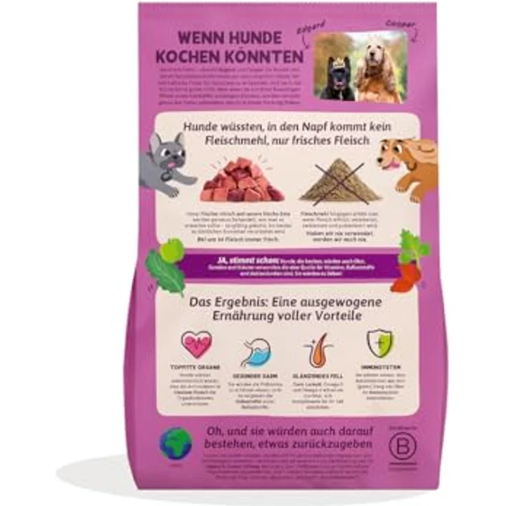 Edgard & Cooper Adult Frischer Hirsch und Ente, Hypoallergenes Hundetrockenfutter, 3kg – Bild 2