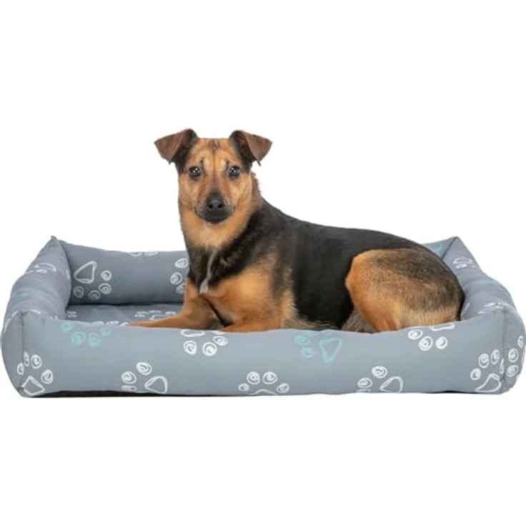 TRIXIE Jimmy Bett, Hundebett aus Polyester und Baumwolle, mit rutschfestem Boden, passend für Hundeboxen 3922-3926 und 39301-39305 – Bild 5