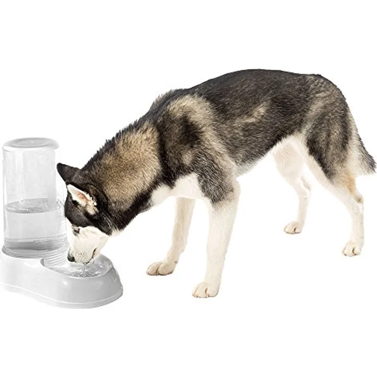 Ferplast AZIMUT 5500 Futter- oder Wasserspender für große Hunde, 5,5 Liter, rutschfester Boden, 23 x 41 x H 37,5 cm, Weiß – Bild 4