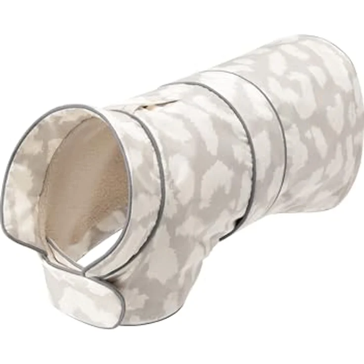 LARKSON Hundemantel Jonte Beige Leo, Regenmantel für kleine & mittelgroße Hunde, 10000 mm Wassersäule, verstellbar, mit reflektierenden Elementen – Bild 2