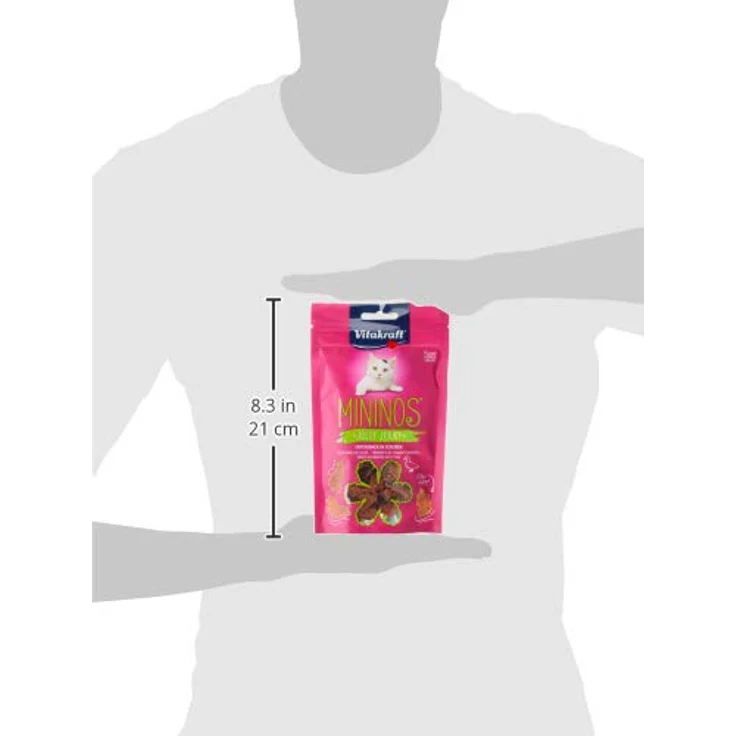 Vitakraft Katzensnack Mininos, Entensnack in Scheiben mit hohem Fleischanteil, 40g, zuckerfrei und getreidefrei – Bild 3