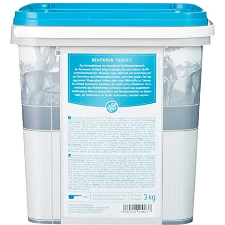 Mühldorfer Revitopur Prebiotic, 3 kg Pferdefutter zur ganzheitlichen Unterstützung bei Koliken und Kotwasser, mit Superfood Sanddorn und Topinambur, getreidefrei – Bild 5
