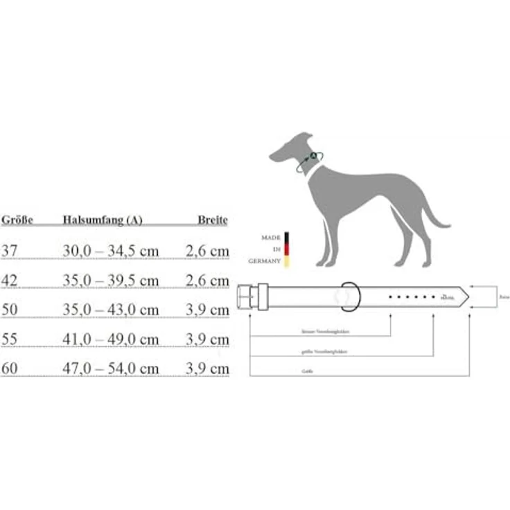 Hunter Hunde-Halsband Magic Star rot-schwarz M-L – Bild 4