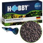HOBBY Aquaristik Humin superaktiv, 1200 ml konzentrierter Aquarientorf, Wasseraufbereiter für gesunde Fische und Pflanzen, ideal für Süß- und Meerwasseraquarien
