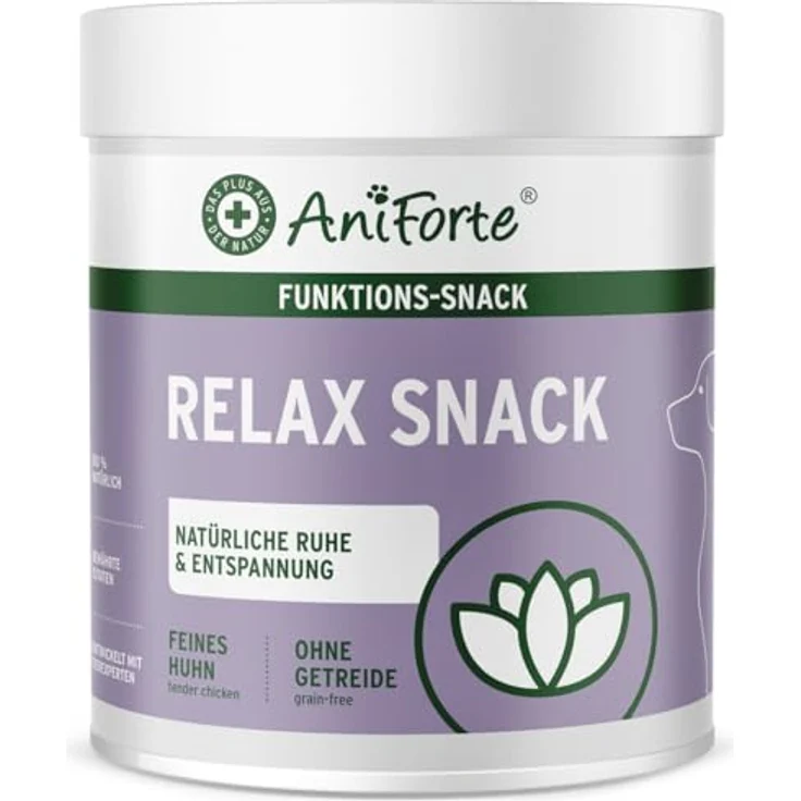 AniForte Relax-Snack 300g, natürliche Hundefutter Ergänzung für Entspannung mit 89% Hähnchenfleisch und Kräutermischung – Bild 1