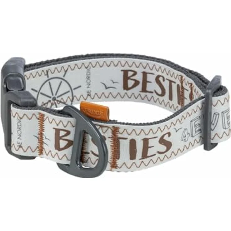 TRIXIE BE Nordic Halsband, extra breit, Größe S – M, Grau, robuste Markenqualität – Bild 5