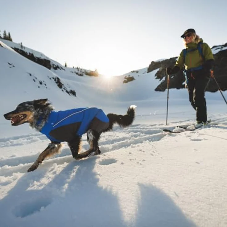 Ruffwear Vert Coverall Hundemantel, vollständige Abdeckung, schützt vor Regen und Wind, Blue Pool, Größe L (56-71 cm) – Bild 7
