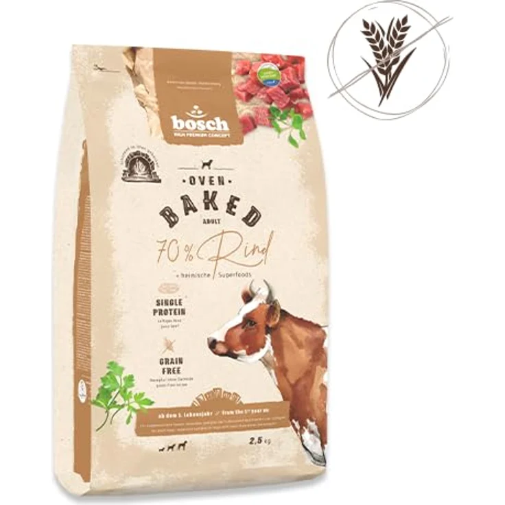 Bosch HPC Oven Baked Rind, Hunde-Trockenfutter für erwachsene Hunde, 10kg – Bild 2