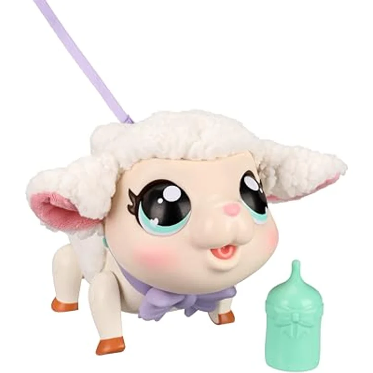 Moose Toys Little Live Pets My Pet Lamb Snowie, interaktives Baby-Lämmchen mit über 25 Geräuschen, weiß – Bild 4
