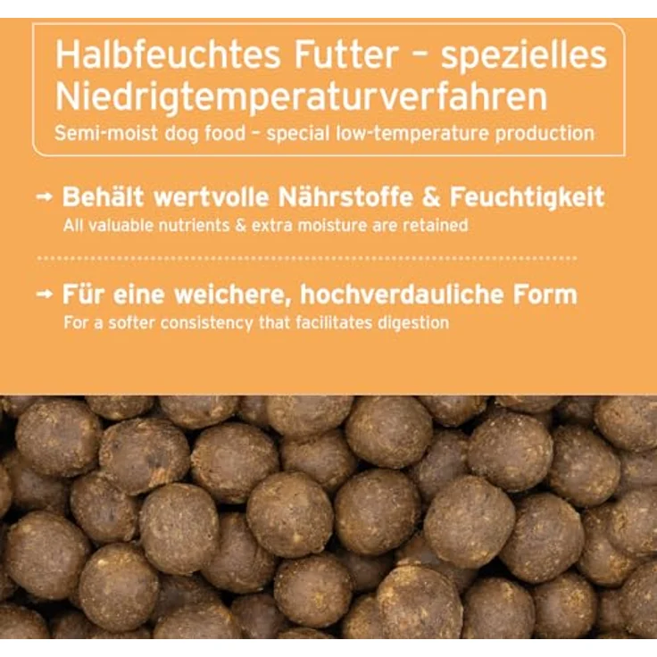 AniForte Huhn Trockenfutter für Hunde 12,5kg – Glutenfreies, halbfeuchtes Hundefutter mit zartem Huhn, Reis & Möhren, reich an Vitaminen, für ernährungssensible Hunde – Bild 4