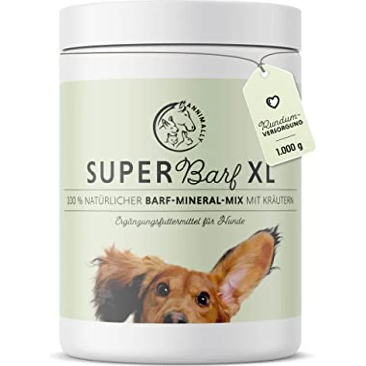 Annimally Super Barf Complete, 1 kg Barf Zusatz Pulver für Hunde mit Vitaminen, Mineralien und natürlichen Inhaltsstoffen, ideal für alle Altersstufen – Bild 1