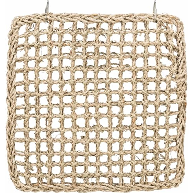 TRIXIE Klettermatte für Vögel und Kleinnager aus Seegras, entwickelt mit dem Weltvogelpark Walsrode, 30 × 30 cm, grün – Bild 2