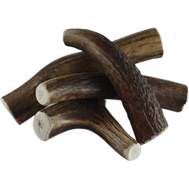 ARTISAN GIFT CO Hirschgeweih für Hunde, Natürlicher Kauknochen für Welpen und Hunde, S - 4 Stück, Langlebig, kalorienarm und fettfrei – Bild 5