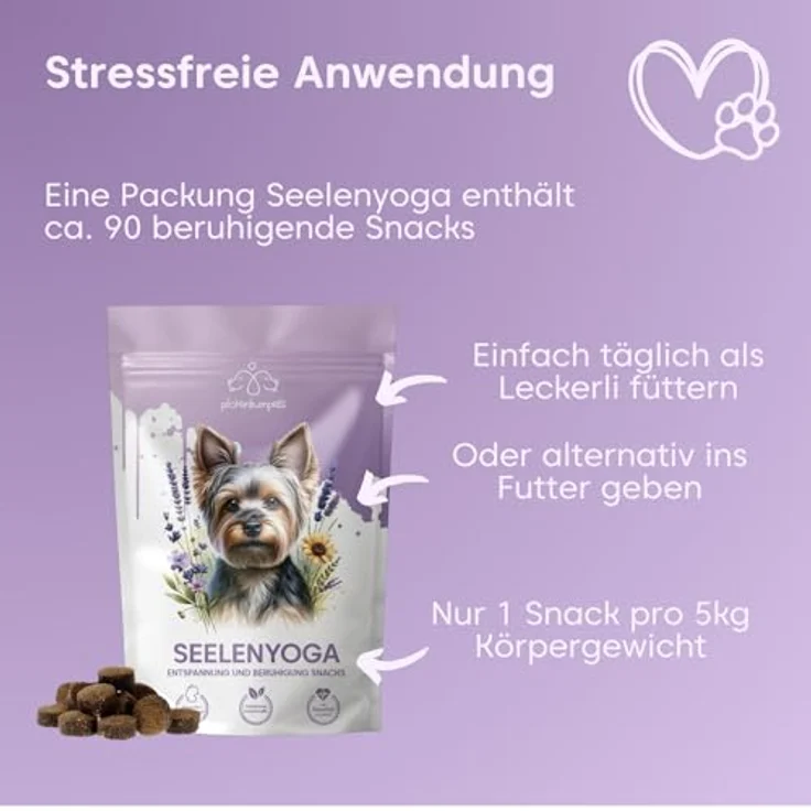 Pfotenkumpels Seelenyoga – Beruhigungs-Snack für Hunde mit Baldrian, Lavendel & Insektenprotein gegen Stress & Angst 200g – Bild 6