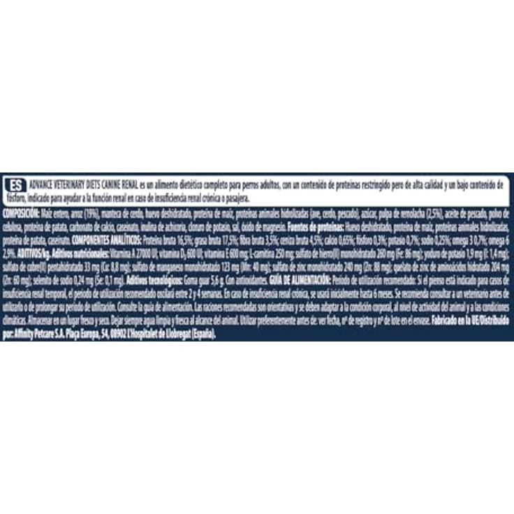 Affinity ADVANCE VETERINARY DIETS Renal Trockenfutter Hund, 12 kg, pH-neutrale Harnbildung, geringer Phosphorgehalt, moderater Proteingehalt – Bild 5