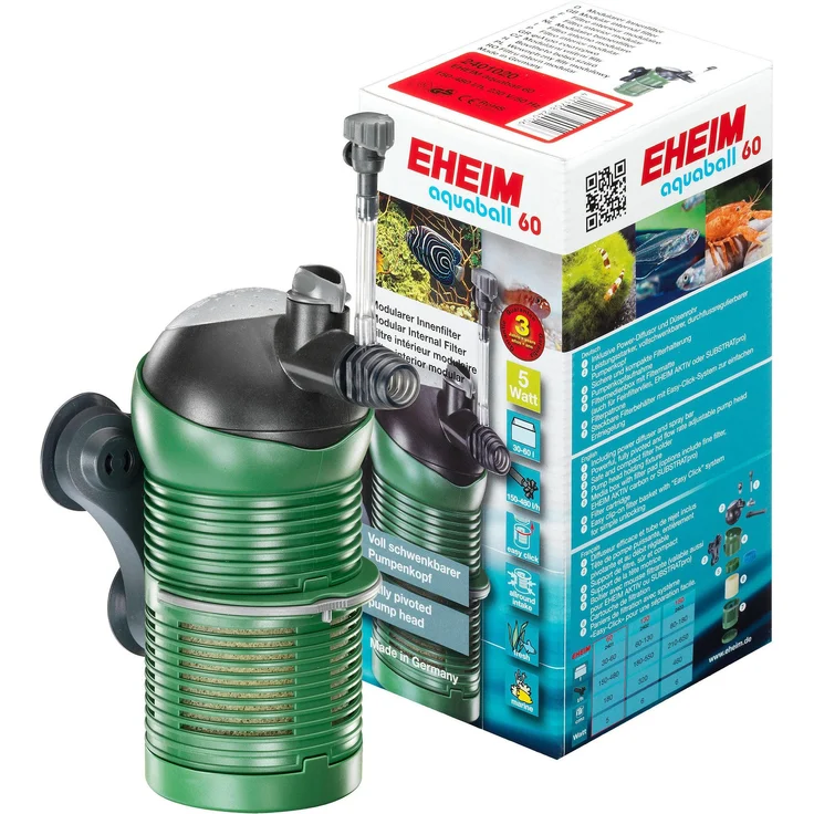 Eheim Aquaball 60, Innenfilter für Aquarien (60 l, modularkonzipiert, geeignet für Süß- und Salzwasser) – Bild 1