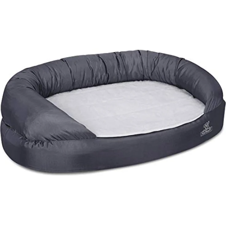 Knuffelwuff Orthopädisches Hundebett Jessy XXL grau – Bild 3