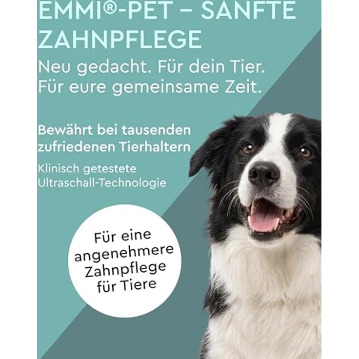 Emmi-pet A2-M2 Ultraschall Aufsteckbürsten I 2er Set für emmi-PET Zahnbürste 1.0, 2.0 & PRO I Sanfte Zahnpflege für mittlere & große Hunde – Bild 5
