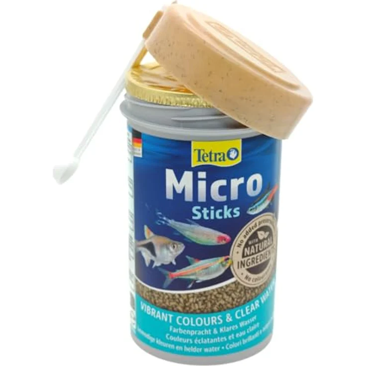 Tetra Alleinfuttermittel Micro Sticks für Tropische Fische, 100 ml, schnell aufweichend, leicht zu essen, für kleine Zierfische – Bild 2