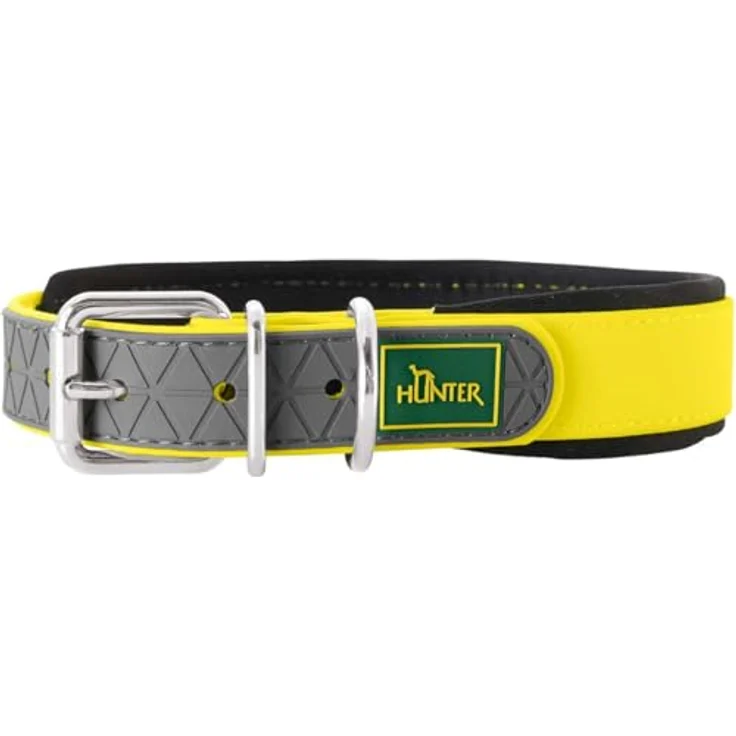 Hunter Hunde-Halsband Convenience Comfort neon-gelb S – Bild 2