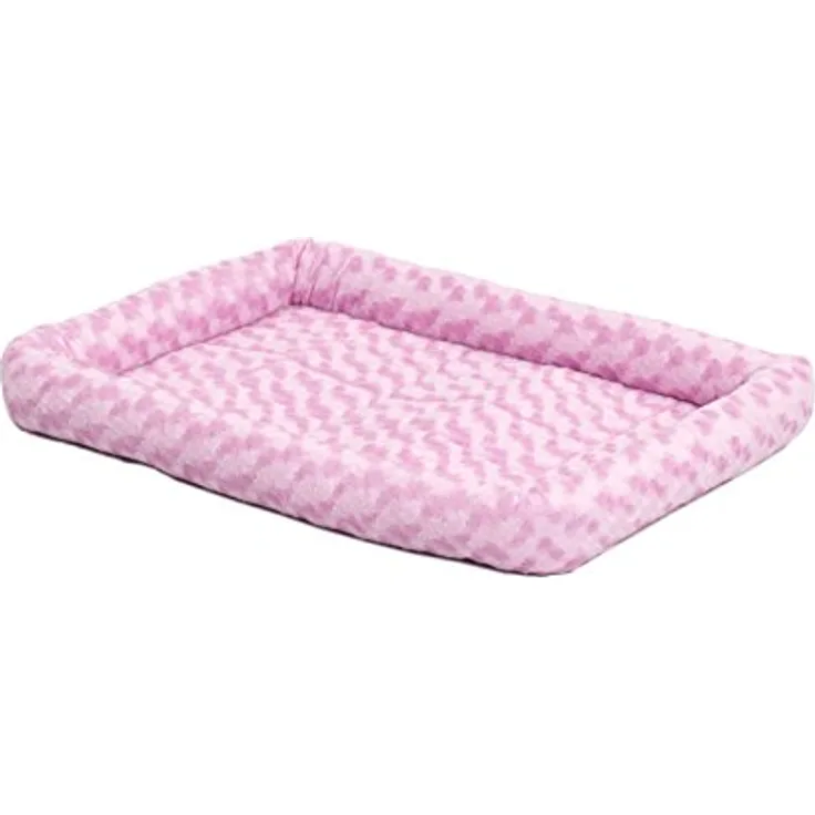 MidWest Homes for Pets QuietTime Fashion XXS-Hundebett, rosa, Kunstfell-Randpolster, maschinenwaschbar, 45,7 x 30,5 cm, ideal für kleine Hunde und Katzen