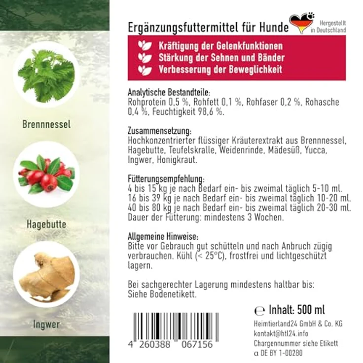 TJURE Leber Liquid für Hunde | 500 ml | Mit Mariendistel, Reishi & Löwenzahn | Natürliche Leberunterstützung durch Bitterstoffe & Kräuter | Hochkonzentriertes Kräuterliquid von Tierärzten entwickelt – Bild 5