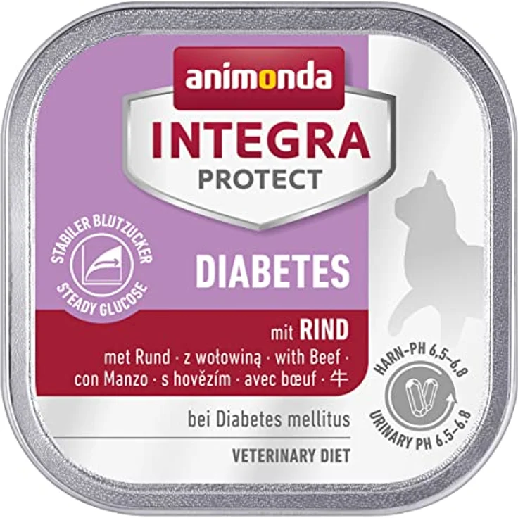 Animonda INTEGRA PROTECT Katzenfutter nass Diabetes, Diätalleinfutter für erwachsene Katzen, 6 x 100g, vom Tierarzt empfohlen – Bild 5