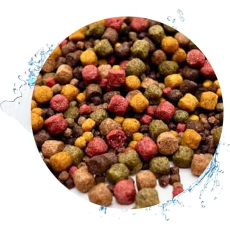 Warnick's Fischfutter Koifutter 10-Sorten-Mix 3-6 mm, 15 kg + 1 kg Hanzam, für Koi, Goldfisch & Wels, ganzjährig, stärkt Farben & Immunsystem