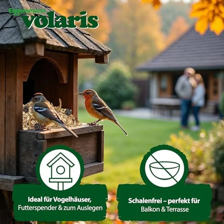 Eggersmann volaris Terrassenkörner mit Insekten, 10 kg proteinreiches Wildvogelfutter für alle Vogelarten, schalenlos – Bild 3