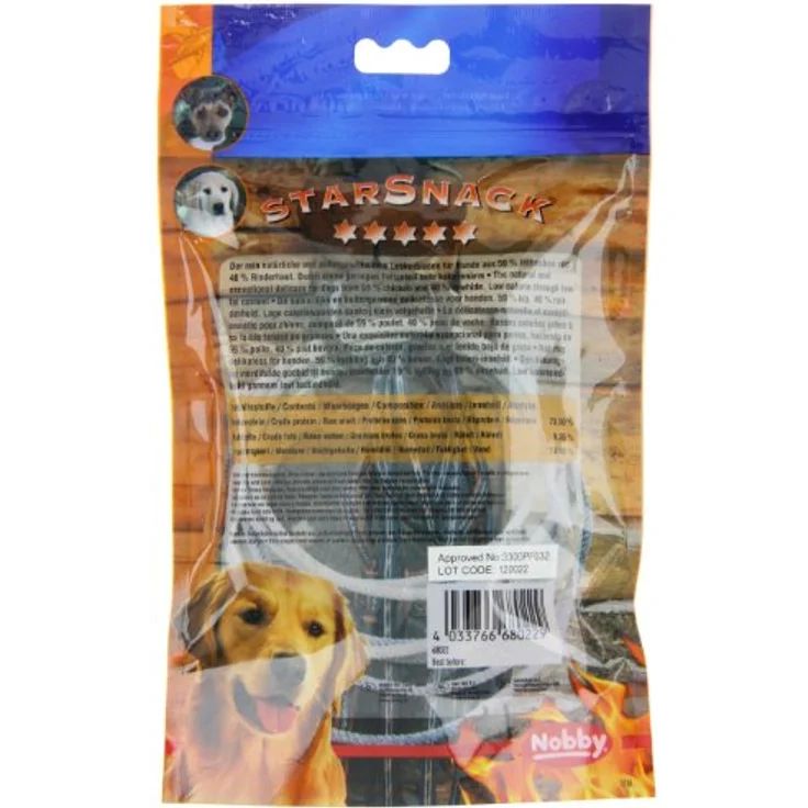 Nobby STARSNACK Barbecue Chicken Stick, natürliche Zahnpflege für Hunde, ca. 13,5 cm, 113 g, kalorienarm – Bild 3