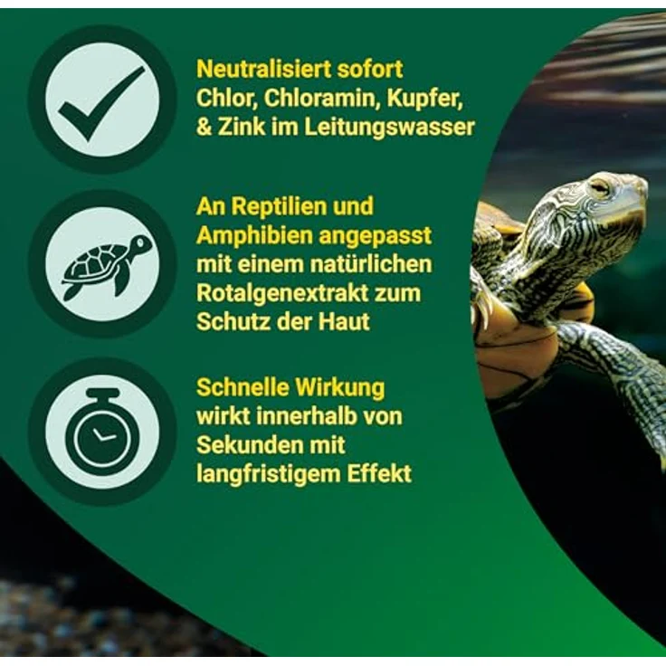 Tetra ReptoSafe Wasseraufbereiter, 250 ml - Neutralisiert Chlor, Chloramin und Schwermetalle, ideal für Aqua-Terrarium und Wasserwechsel – Bild 4