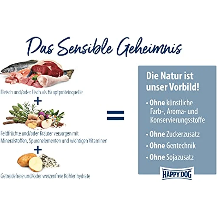 Happy Dog Supreme Sensible Karibik, Getreidefreies Trockenfutter mit Mono-Protein für ausgewachsene Hunde, 4kg – Bild 6