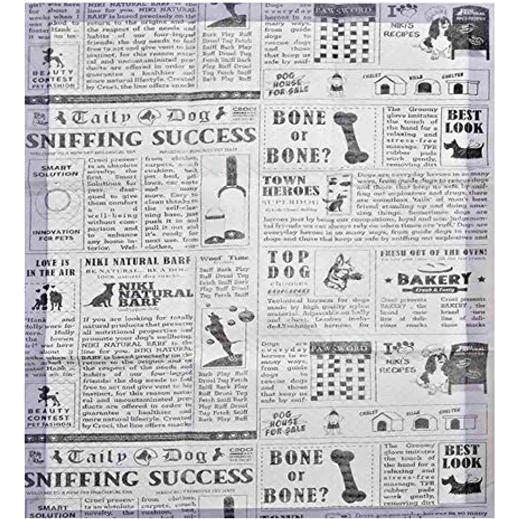 Croci Super Nappy Newspaper, Super saugfähige Hundetoilettenmatten 57x54 cm, 60 Stück, geruchs- und reißfest, wasserdicht, Zeitungsdesign – Bild 4
